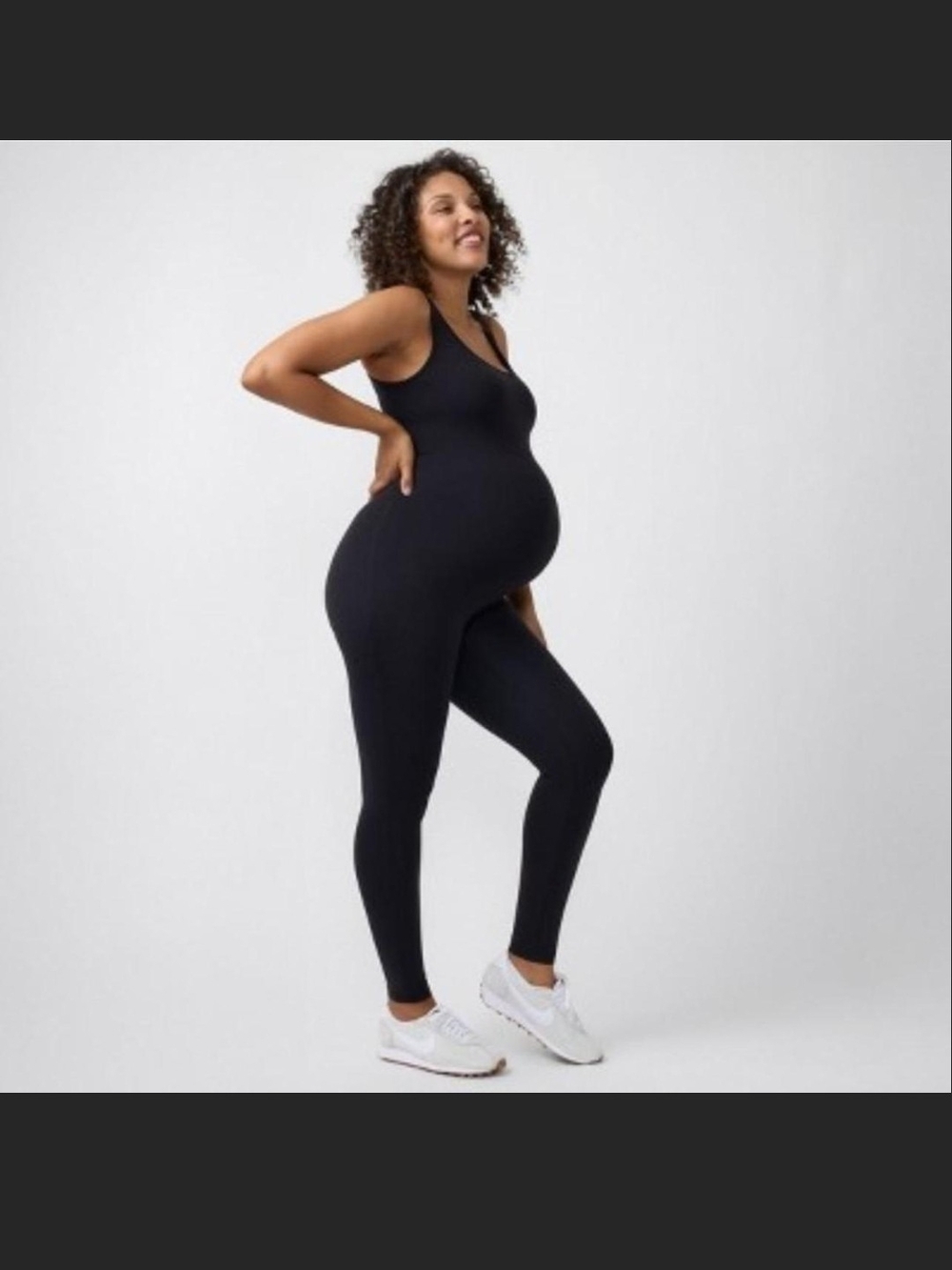 NWT Maternity Seamless Black Jumpsuit - Small